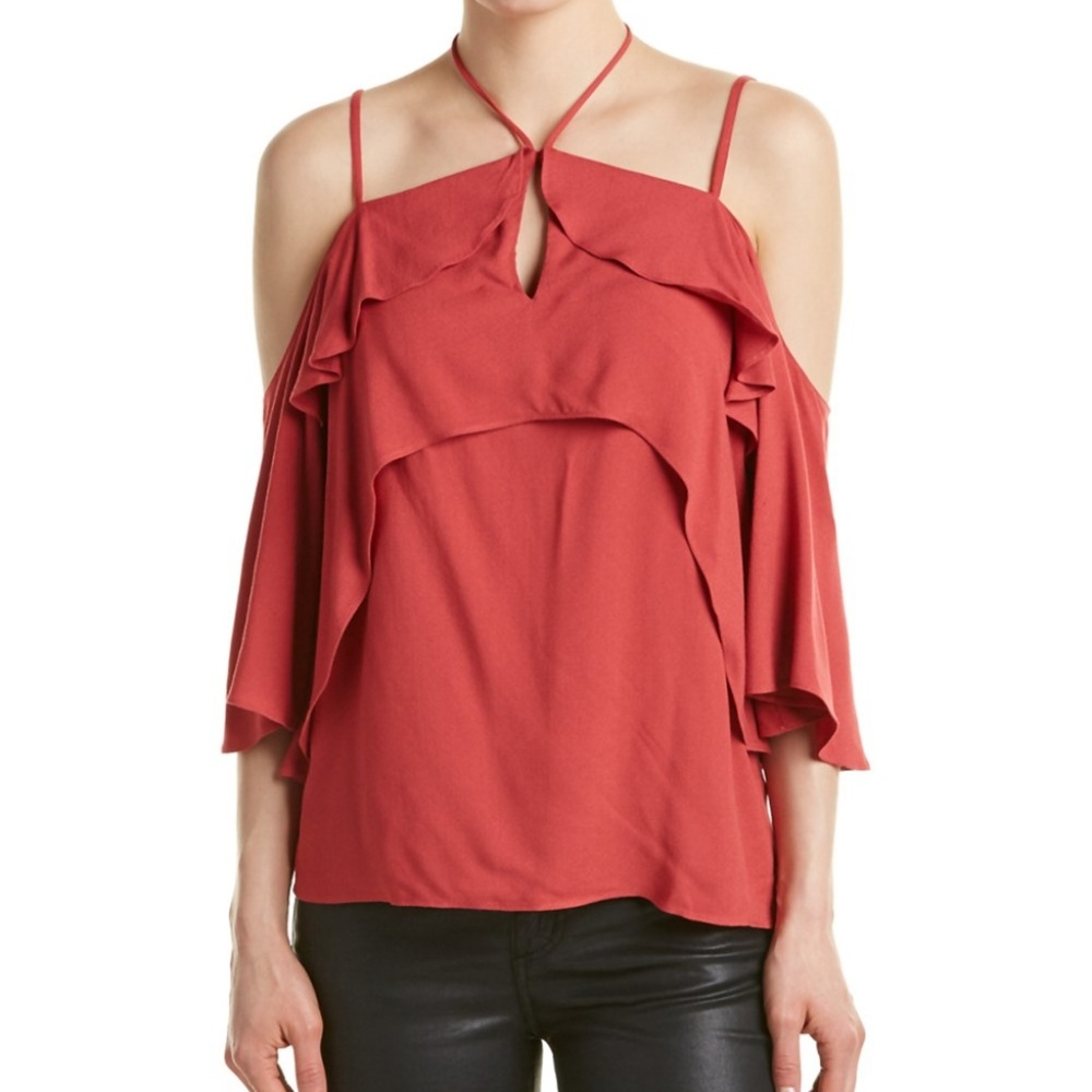 *EUC* Anthropologie Ella Moss Cold Shoulder Top -M